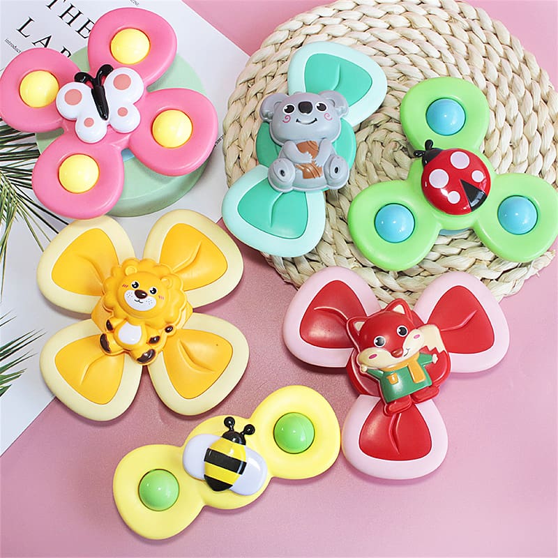Colorful Cartoon Fidget Spinner Toys For Baby