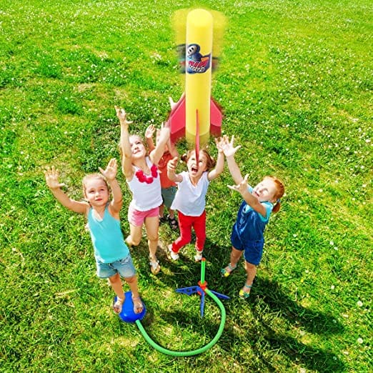 Pedal Rocket Launcher Outdoor Playset Toy for Kids