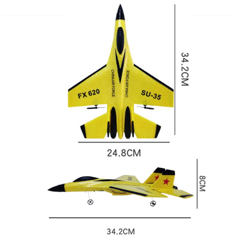 FX-620 SU-35 2.4G Remote Control Airplane Toy for Kids Gift