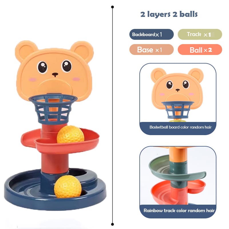 Ball Drop and Roll Swirling Tower Toy for Baby and Toddler GYOBY TOYS