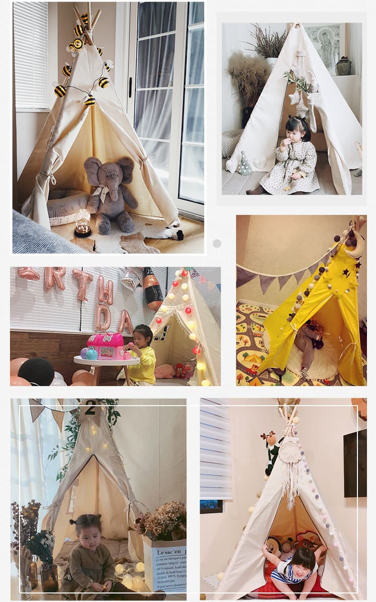 Foldable Wigwam Tent Play Toy for Children