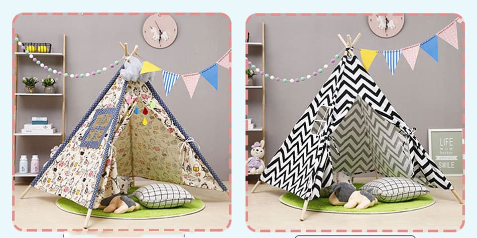 Foldable Wigwam Tent Play Toy for Children