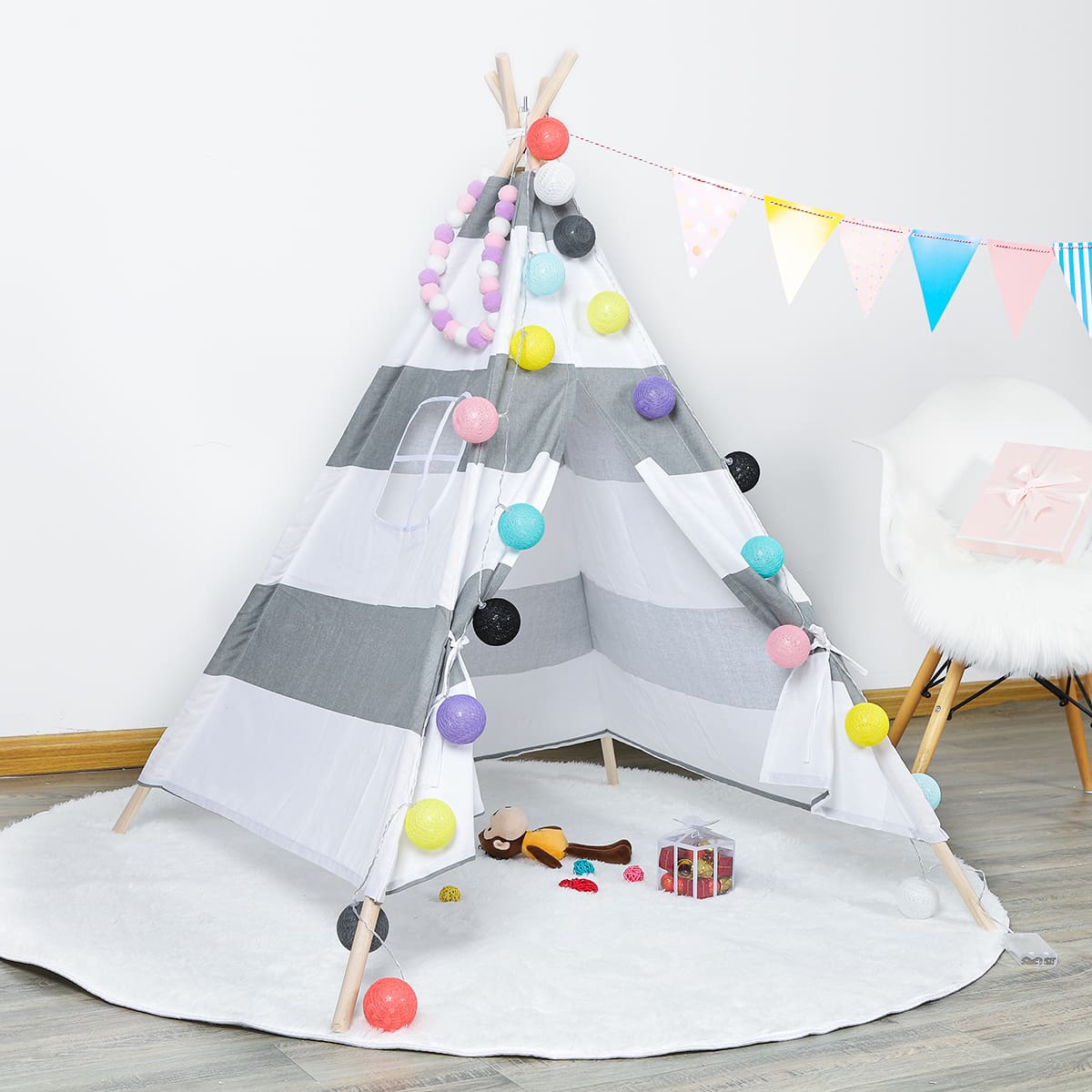 Foldable Wigwam Tent Play Toy for Children