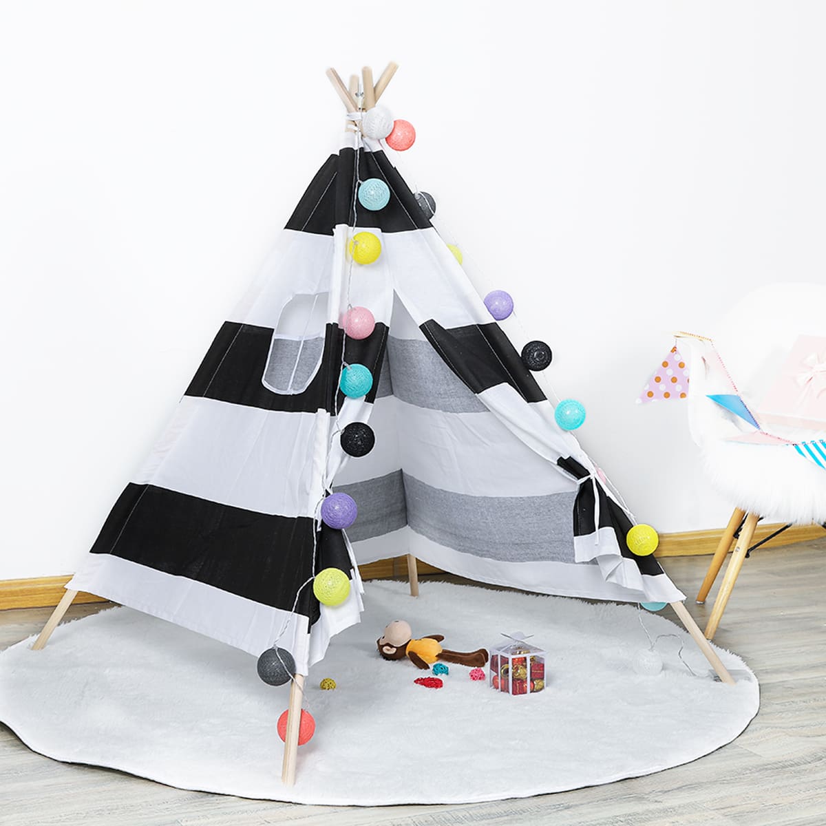 Foldable Wigwam Tent Play Toy for Children