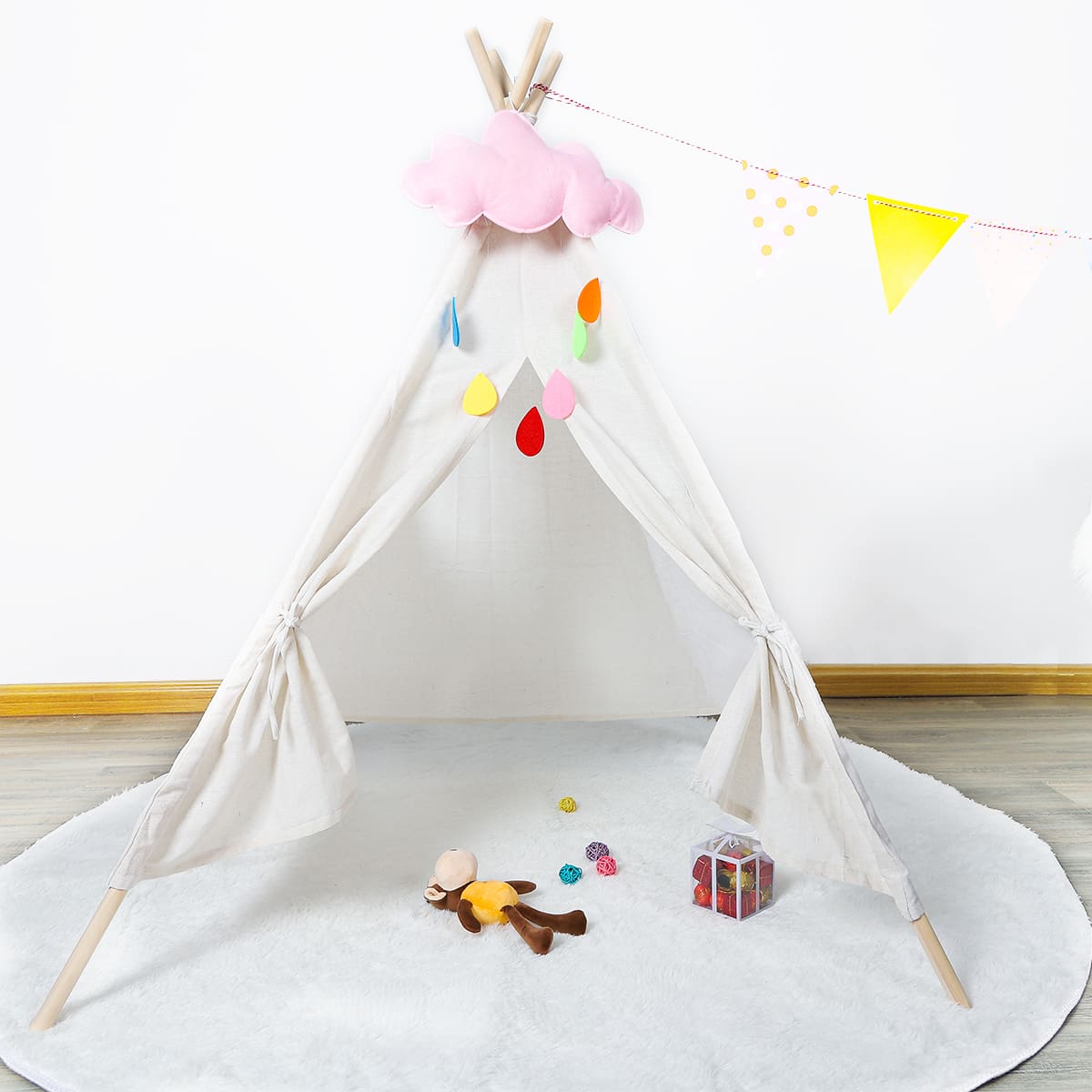 Foldable Wigwam Tent Play Toy for Children