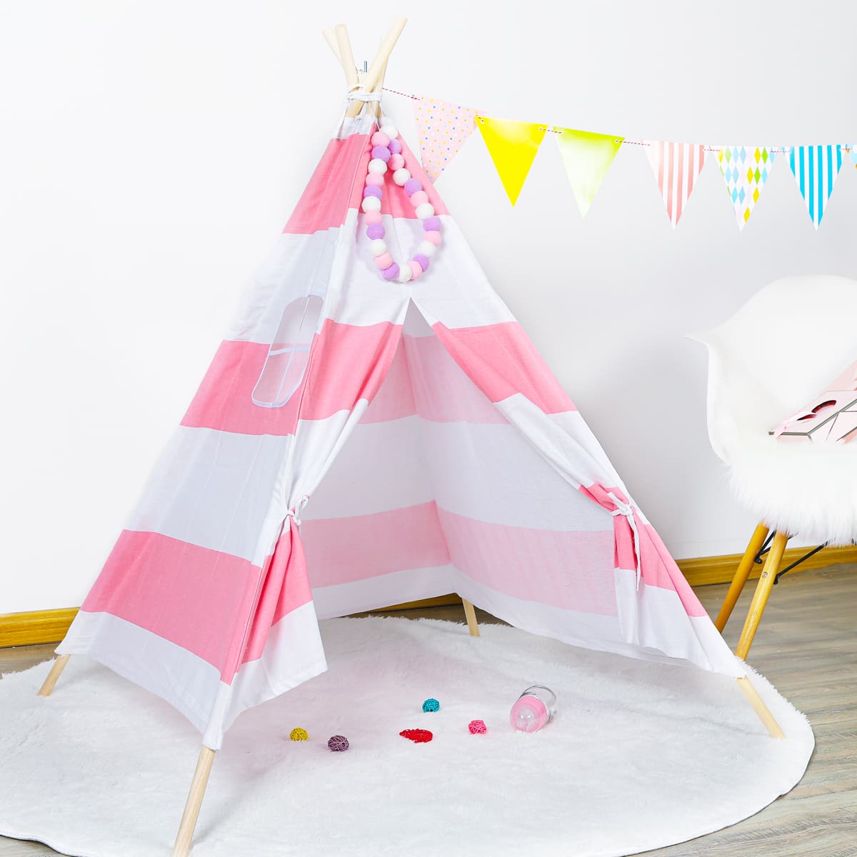 Foldable Wigwam Tent Play Toy for Children