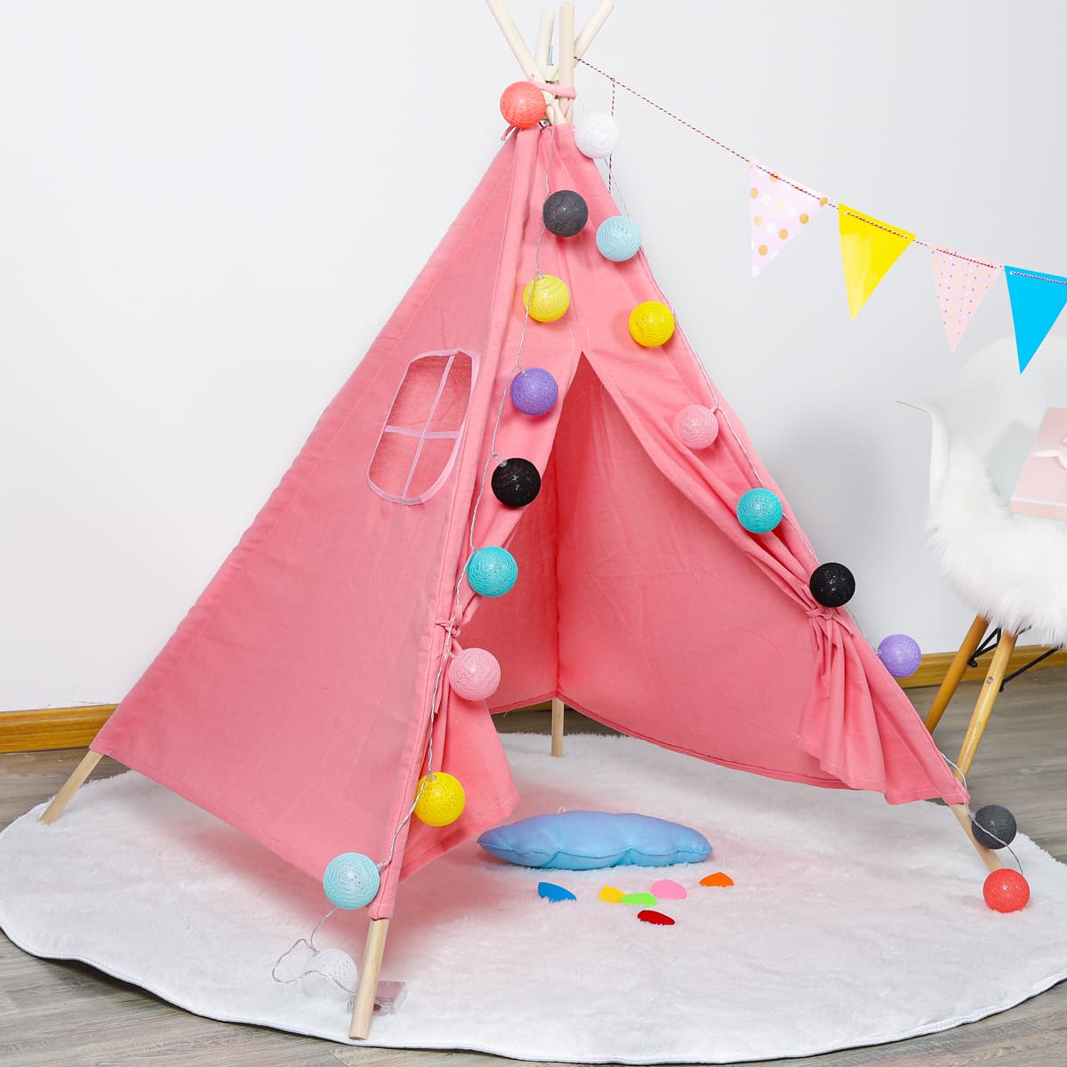 Foldable Wigwam Tent Play Toy for Children