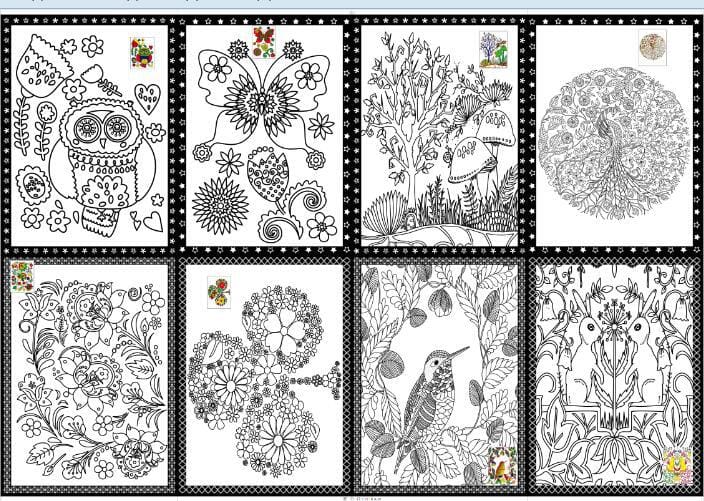 20Pcs DIY Double-sided Coloring Cards Painting Toys for Children