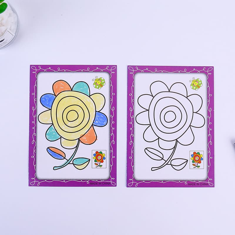 20Pcs DIY Double-sided Coloring Cards Painting Toys for Children