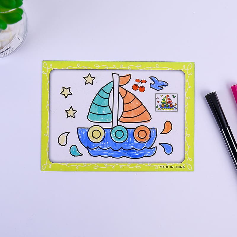 20Pcs DIY Double-sided Coloring Cards Painting Toys for Children