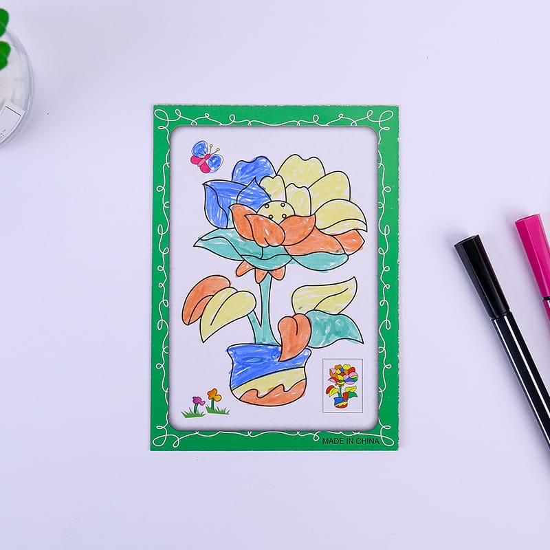 20Pcs DIY Double-sided Coloring Cards Painting Toys for Children