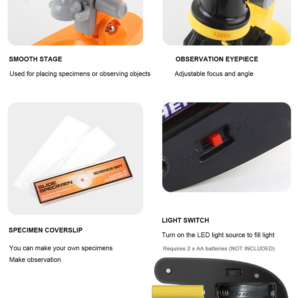 Microscope Science and Exploration Sets Toys for Kids