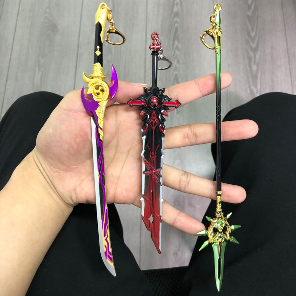 Genshin Impact Sword Keychains for Gifts