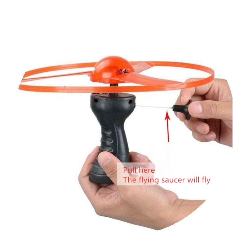 Fun Outdoor LED Light Rotating Flying Toy for children