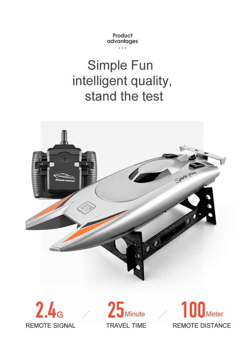 High Speed 2.4 Ghz Remote Control Racing Boat Toys