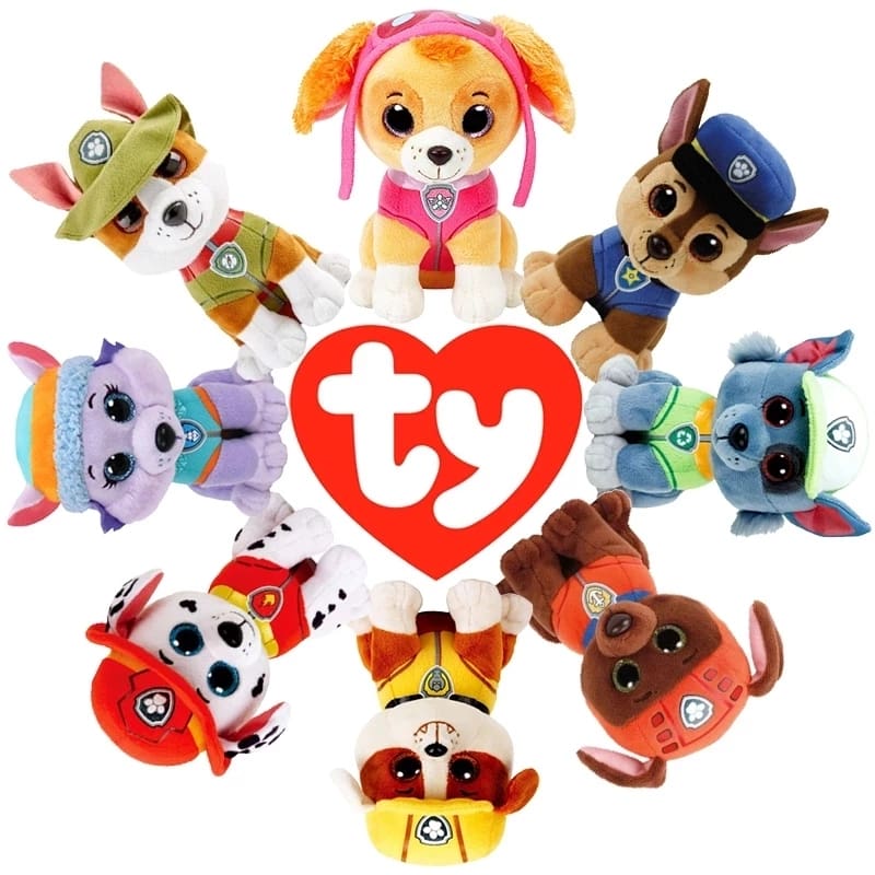 Ty Big Eyes PAW Patrol Dog Stuffed Plush Toys for Kis