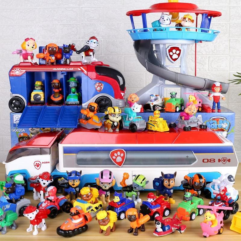PAW Patrol Model Car and Action Figures Toy Set