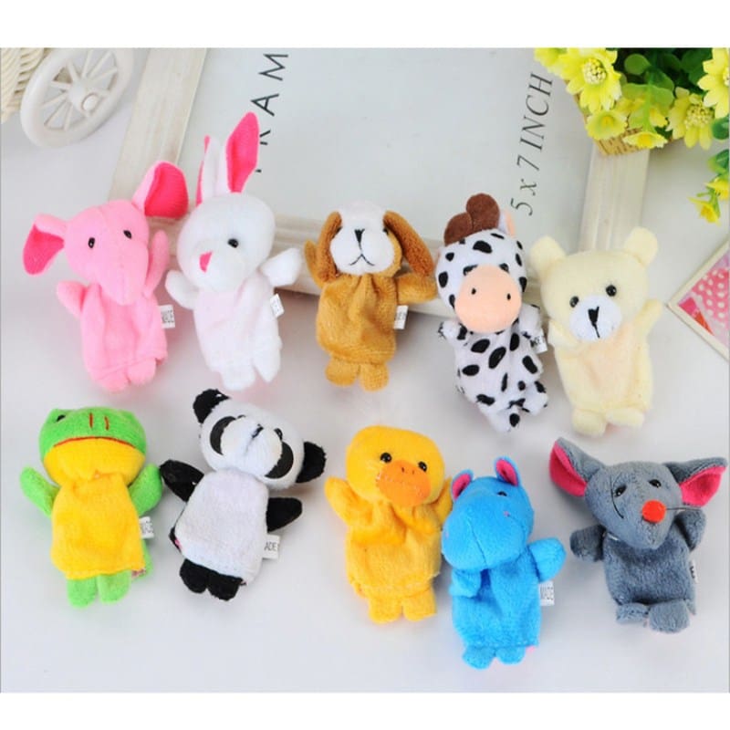 Plush doll Theater Finger Puppets Toys for Kids Gifts