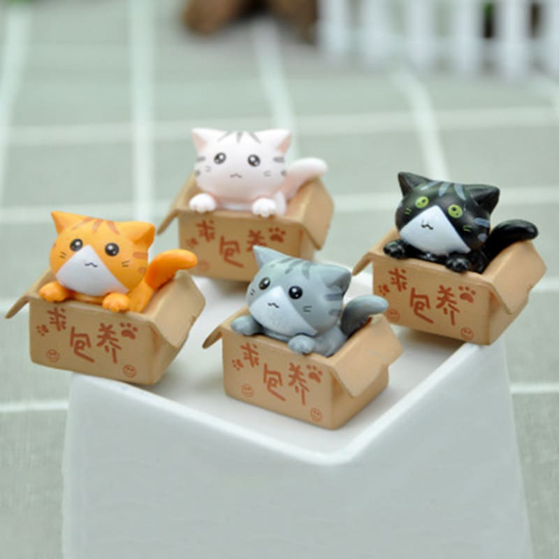 Cute Miniature Cats Ornament Garden kitten Toys