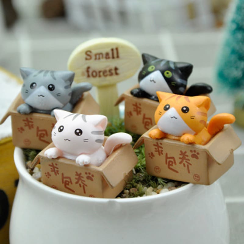 Cute Miniature Ornament Garden kitten Toys