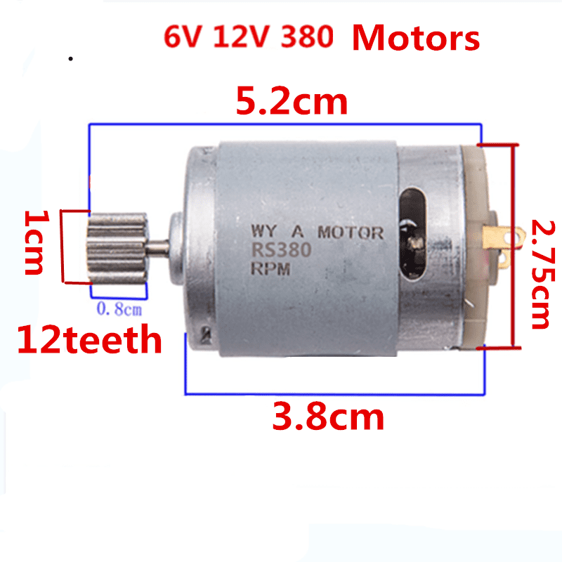 Electric Motor RS 380 390 Ride on Toys Replacements