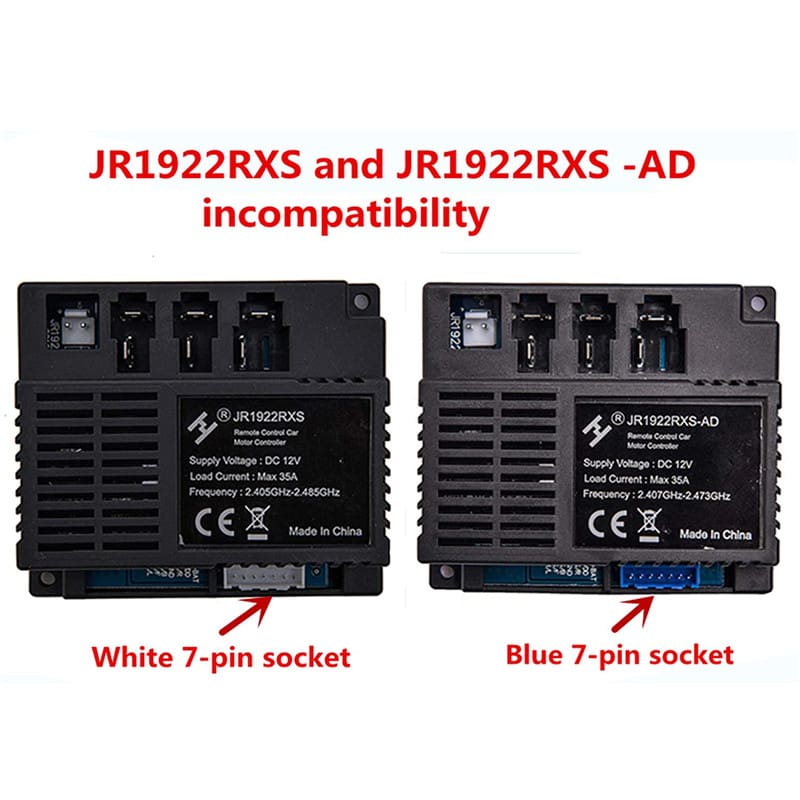 JR1922RXS Ride on Car Remote Control and Receiver Replacement Parts