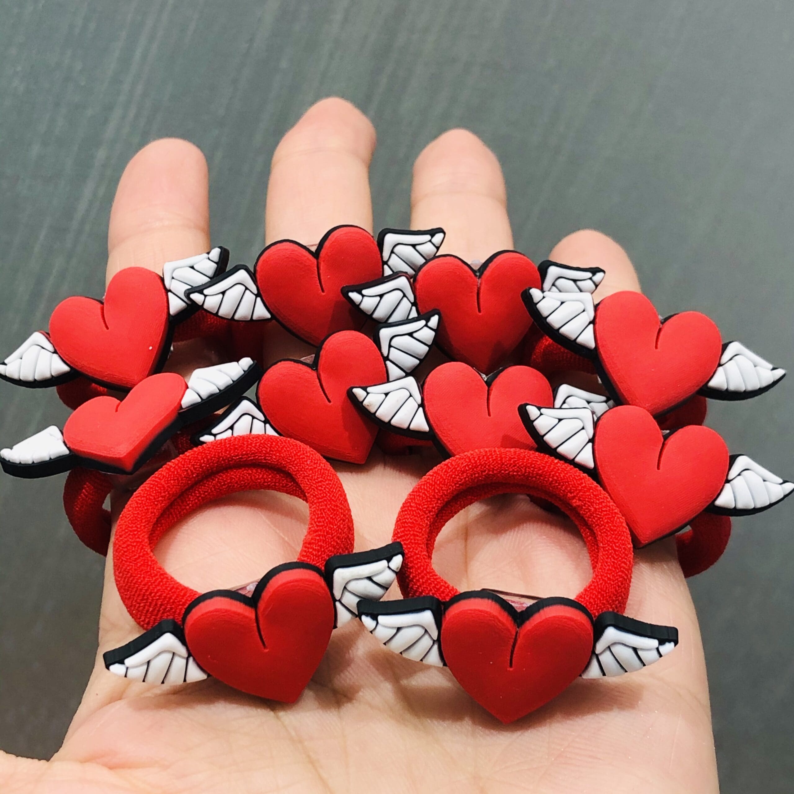 Cute Metal and Rubber Hair Clips for Girls Toddler