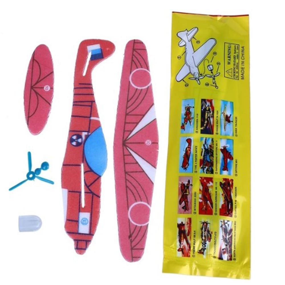 3D DIY Hand Throw Flying Foam Glider Toys for Kids