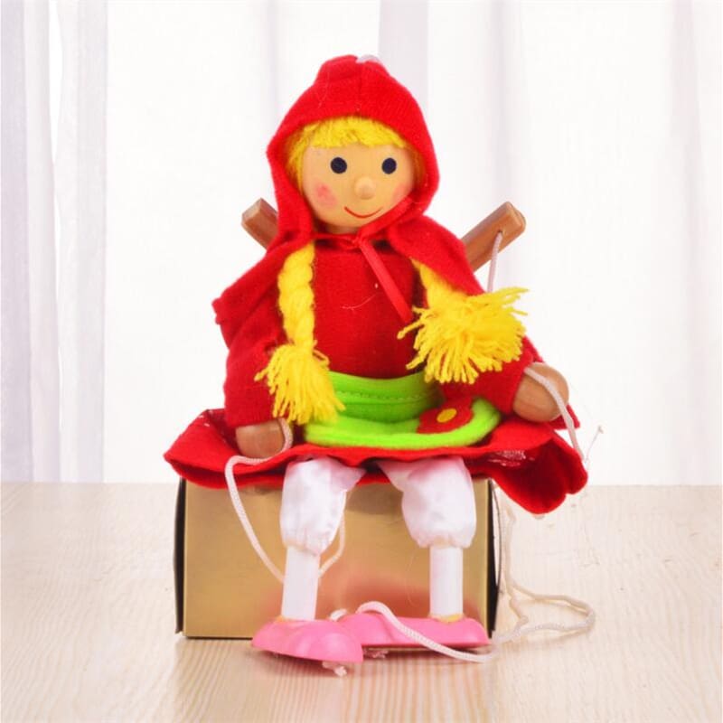 Funny Colorful Pull String Puppet Toys for Activity Kids