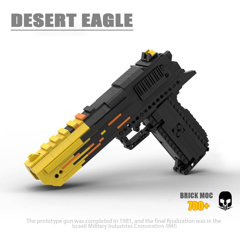 Military WW2 Desert Eagle Building Blocks Toys For Kids Gifts