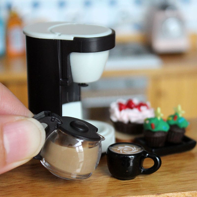 1:6 Scale Cute Miniature Coffee Machine Toy for Kids