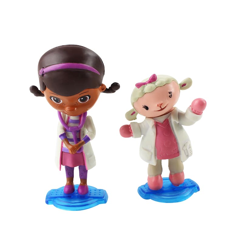 5pcs/lot Doc Mcstuffins Action Figures Toys for Playing House