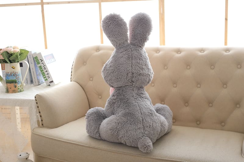 America Big Rabbit Plush Toy with Long Ears for Girl Gift