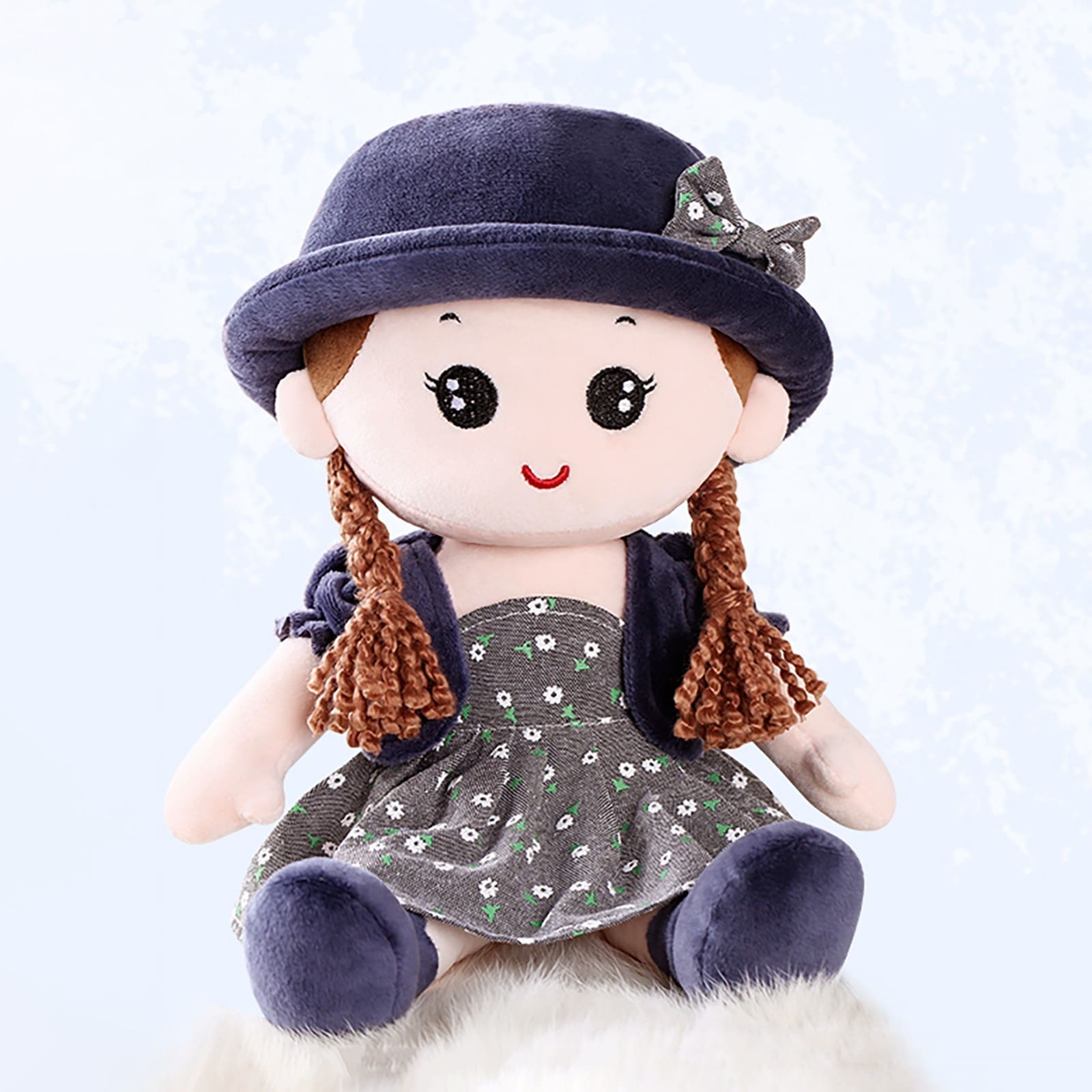 Cute Baby Girl Rag Doll Soft Stuffed Plush Toy for Gils Gift