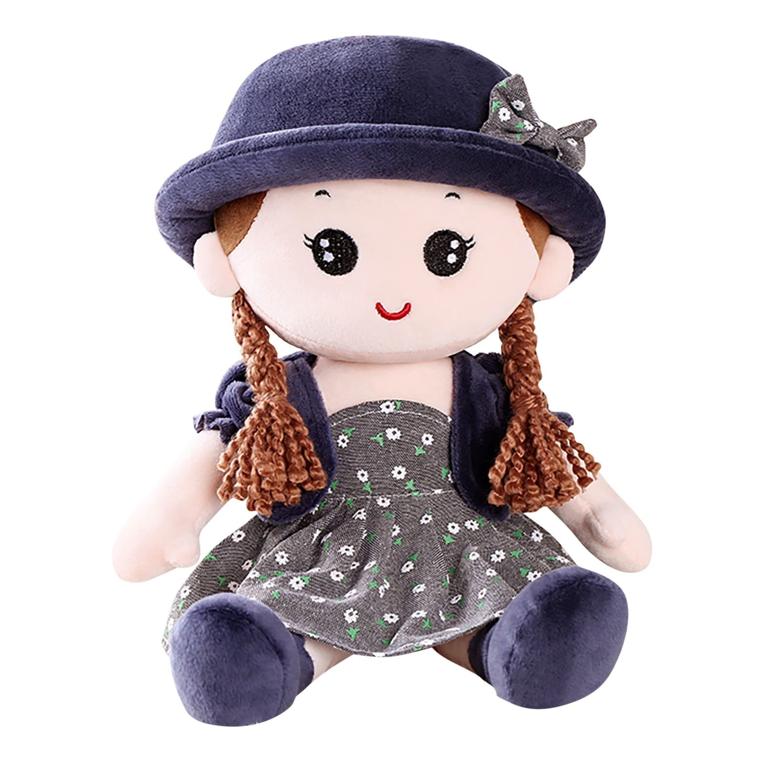 Cute Baby Girl Rag Doll Soft Stuffed Plush Toy for Gils Gift