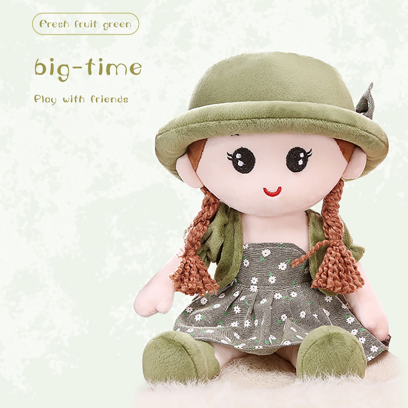 Cute Baby Girl Rag Doll Stuffed Plush Toy for Girls