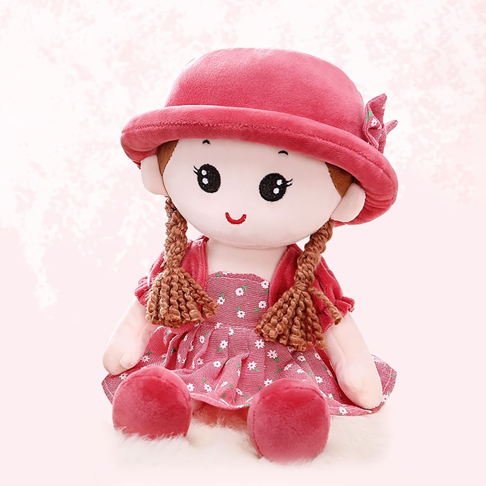 Cute Baby Girl Rag Doll Soft Stuffed Plush Toy for Gils Gift