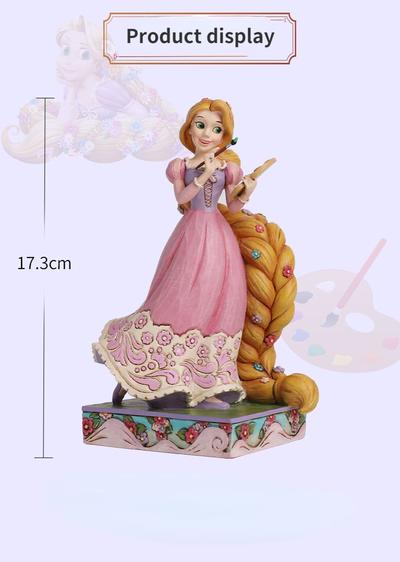 Genuine Disney Princess Rapunzel Anime Figure Toy