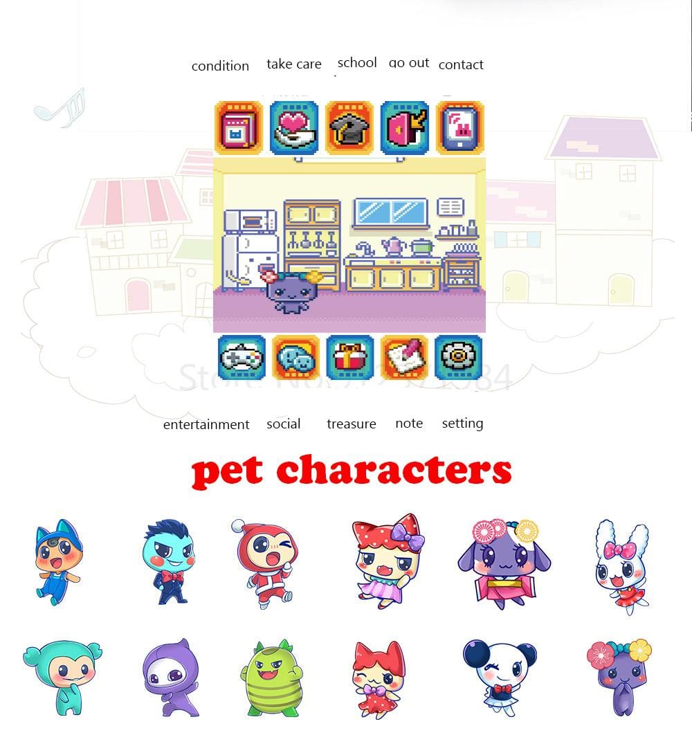 Tamagotchi Interactive Virtual Electronic Pets Toys