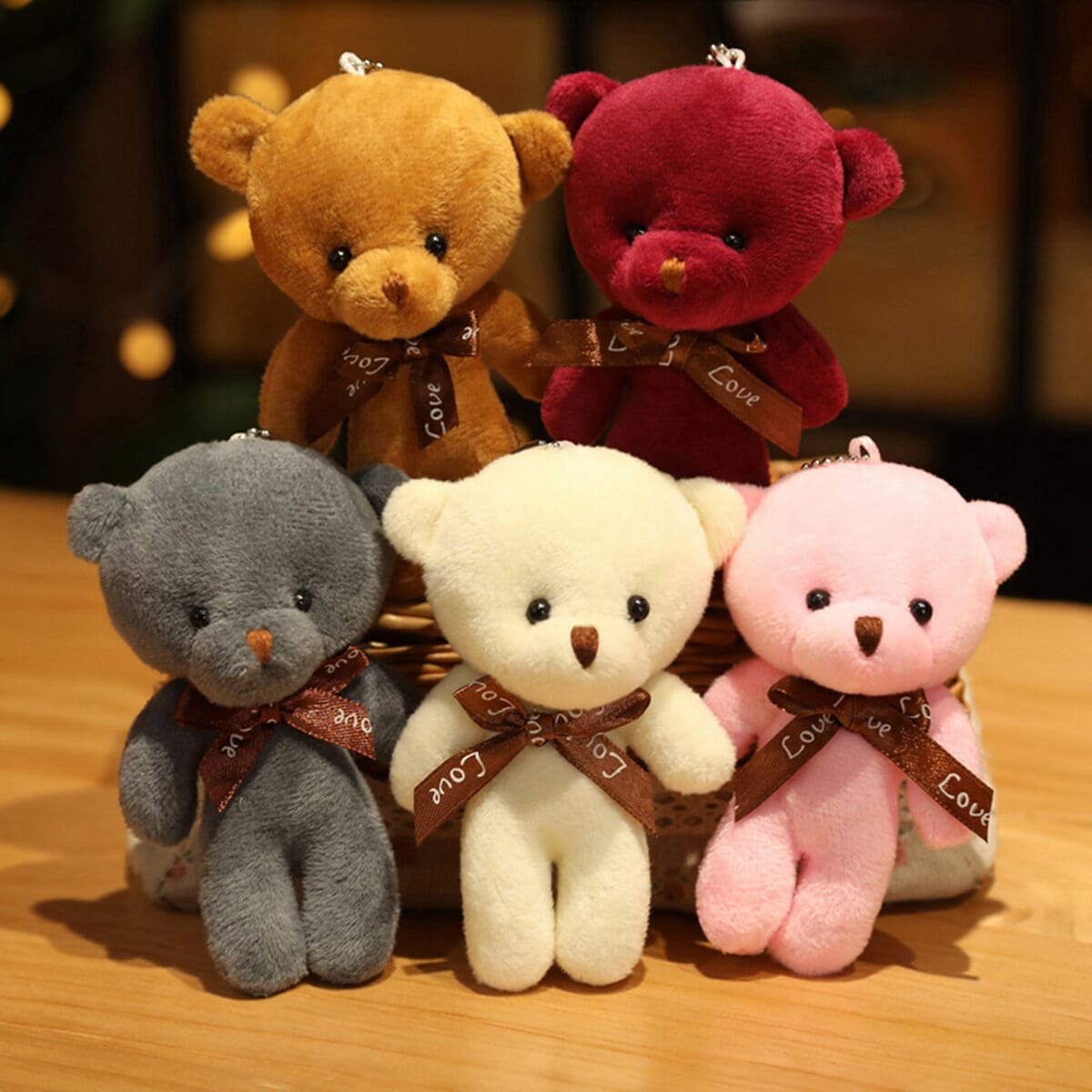 5pcs/Sets Teddy Bears Dolls Stuffed Plush Toy for Kids Gifts