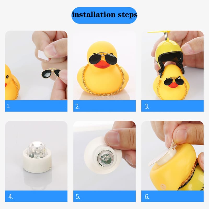 Cute Helmet Rubber Duck Toys for Kids