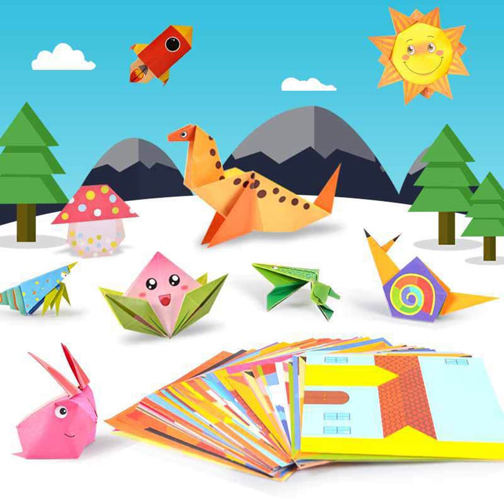 54 Pages DIY Origami Handcraft Paper Art Toys for Kids