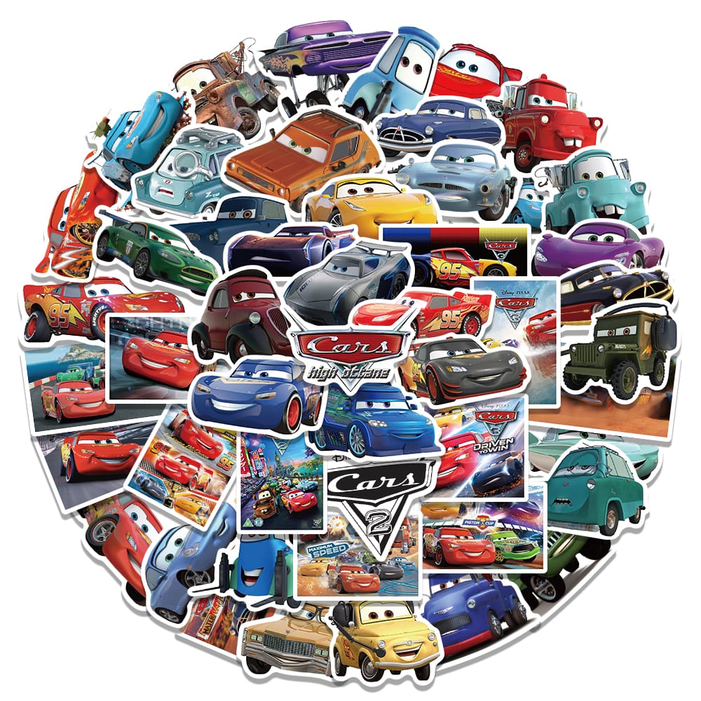 Disney Cartoon Cars Lightning McQueen Stickers