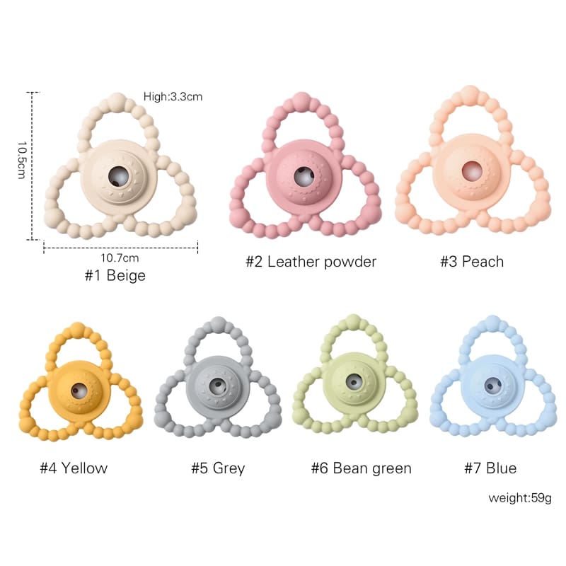 Baby Teether Silicone Bracelet Teething Rattle Toys