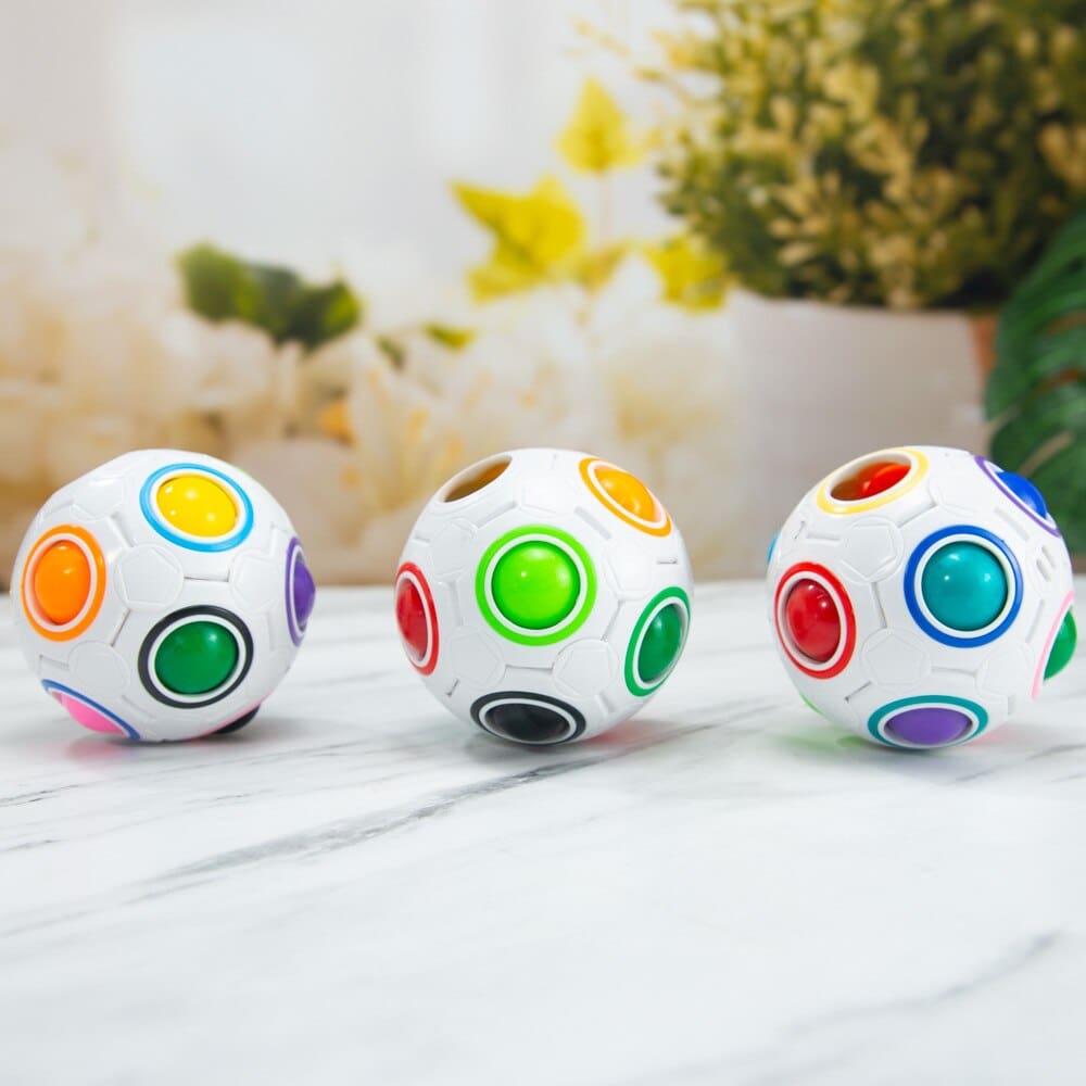 Anti Stress Rainbow Puzzle Ball Toys