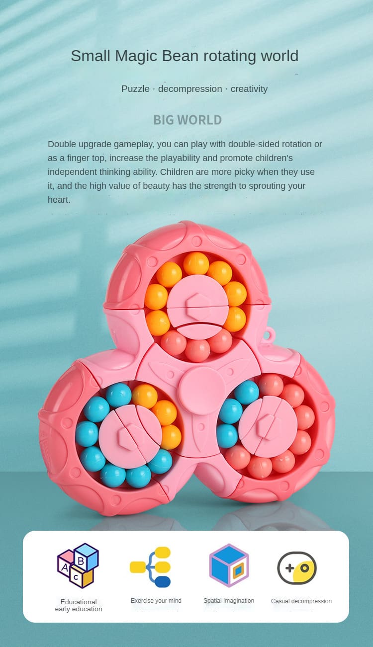 Rotating Magical Beans Fingertip Puzzle Toy for Children
