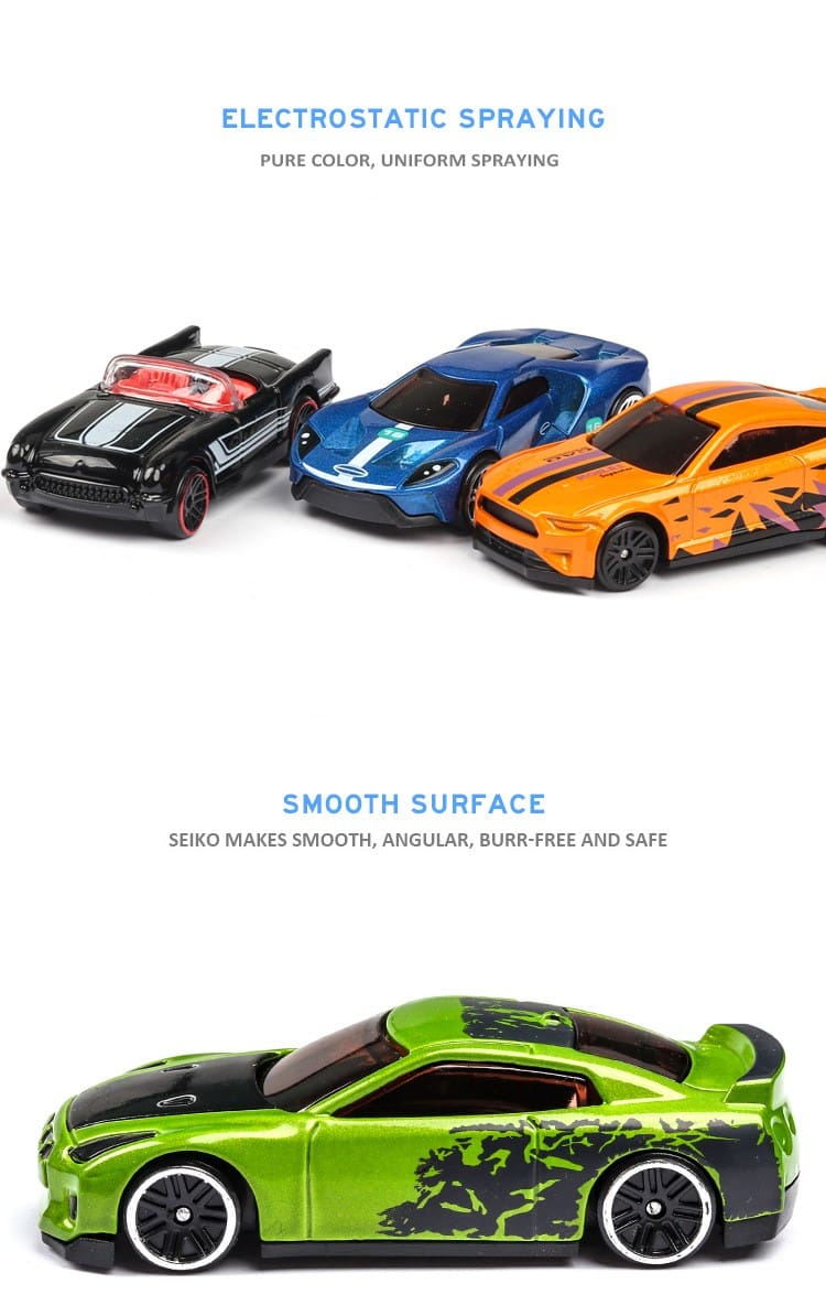 5Pcs/Set Diecast Simulation 1:64 Mini kids Toy Car Vehicle Sliding Alloy Sports Car Model Set Multi-style Gift Toys For Children