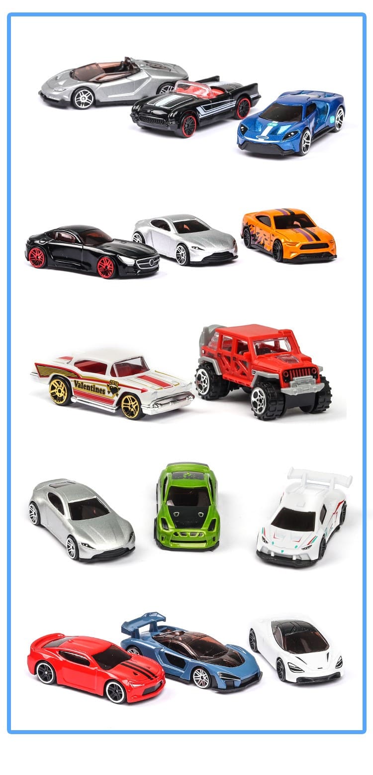 5Pcs/Set Diecast Simulation 1:64 Mini kids Toy Car Vehicle Sliding Alloy Sports Car Model Set Multi-style Gift Toys For Children