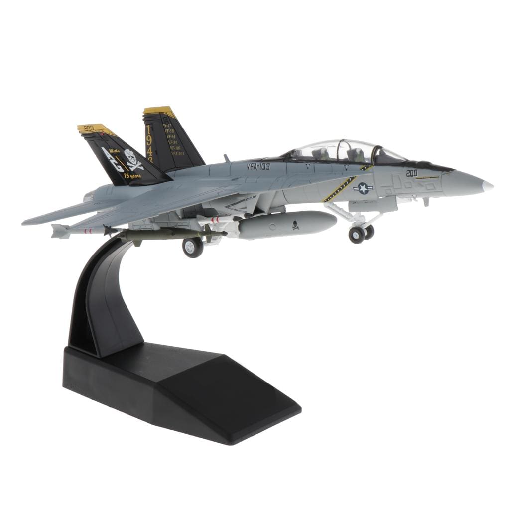 1/100 Scale F/A-18 Strike Fighter Plane Diecast Display Model with Stand