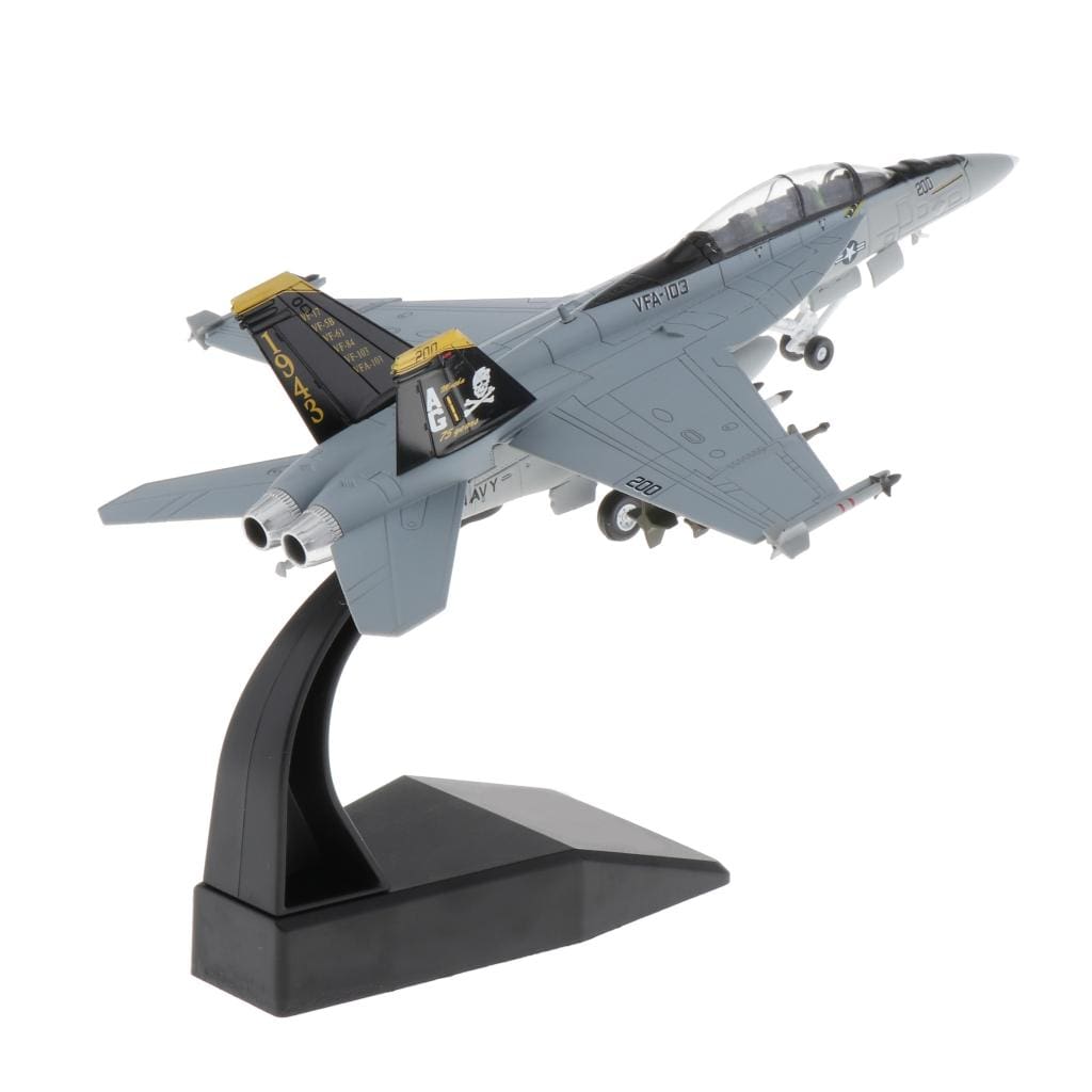 1/100 Scale F/A-18 Strike Fighter Plane Diecast Display Model with Stand